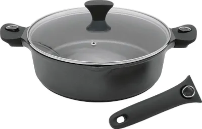 Produktbild von KARL KRÜGER Schmorpfanne Gamma Ø28cm mit abnehmb.Griffen u. Glasdeckel