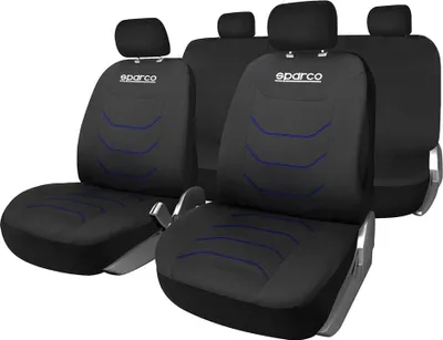 Zdjęcie produktu dla Zestaw pokrowców na fotele Sparco Corsa czarny/niebieski