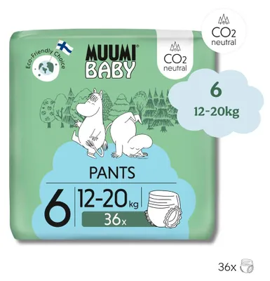 Produktbild von Moomin Baby - Moomin - Eco Windelhosen - Größe 6 - 12 bis 20 kg