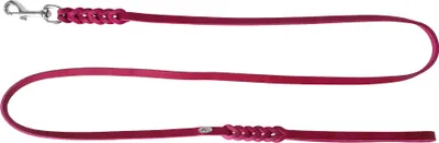 Produktbild von Dingo Hochwertige Hundeleine aus Leder 1,2 cm x 180 cm Violett