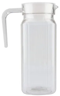 Immagine prodotto di Borraccia in acrilico trasparente con coperchio, capacità 800 ml