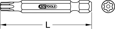 Immagine prodotto di KS TOOLS 1/4" Torx PLUS Bit Bohrung 50 mm IPR10 - 911.8361