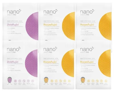 Obrázek produktu pro nanoBeauty Sada nanovlákenných masek proti akné 6 ks
