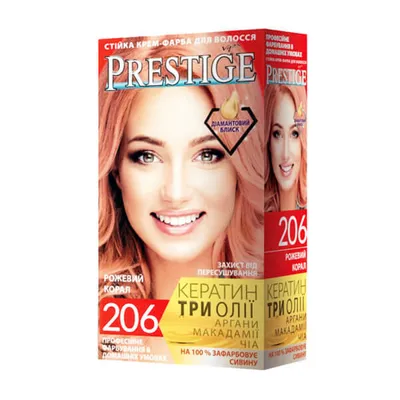 Obrázok produktu pre Vip's Prestige permanentná krémová farba na vlasy 206 ružová 115 ml