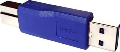 Produktbild von Adapter USB-A zu USB-B Stecker USB 3.0 Verbinder Stecker Kupplung Wandler
