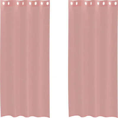 Immagine prodotto di vidaXL Tende in voile con occhielli 2 pz. Rosa 140x225 cm