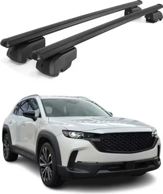 Produktbild von Dachträger Gepäckträger für Mazda CX-50 2023-2025 Querträger ABE Alu Schwarz