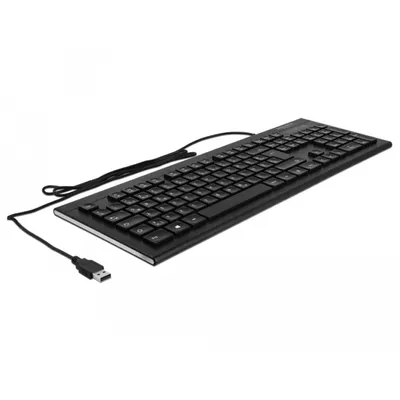 Produktbild von USB Tastatur kabelgebunden 1,5 m schwarz (Water-Drop)