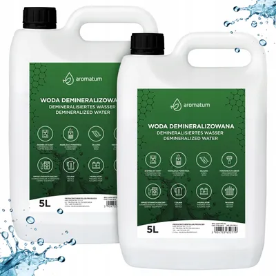 Obrázok produktu pre Aromatum Demineralizovaná voda 10 l – destilovaná voda pre žehličky, batérie, zvlhčovače vzduchu