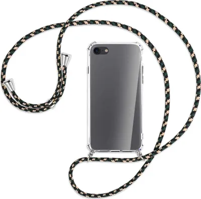 Produktbild von Handykette Backcover-Schutzhülle mit Band (Metall silberfarben) für Apple iPhone 7, iPhone 8 - camouflage
