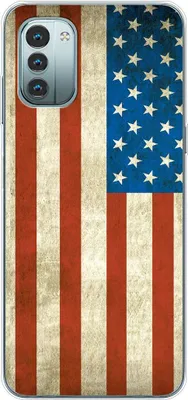 Produktbild von König Design Hülle kompatibel mit Nokia G11 Kunststoff Soft Handyhülle - Handy Case USA Flagge