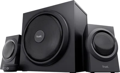 Produktbild von Trust Yuri 2.1 PC Lautsprecher mit Subwoofer, 120W Spitzenleistung, Schwarz