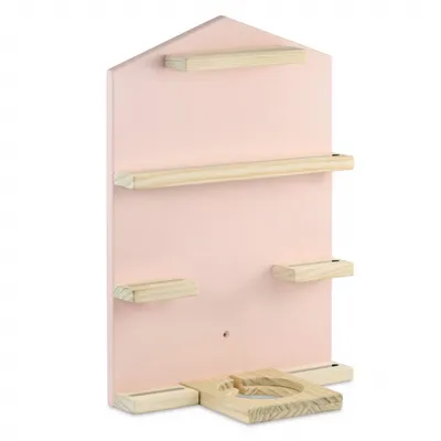 Zdjęcie produktu dla Hama 00132438, Półka pływająca, Do montażu na ścianie, Drewno, Różowy, Drewno, Pokój dziecięcy, 7 pół.