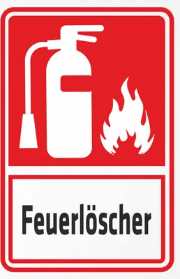 Produktbild von INDIGOS UG - Aufkleber - Sicherheit - Feuerlöscher - Kombi - 600x400 mm