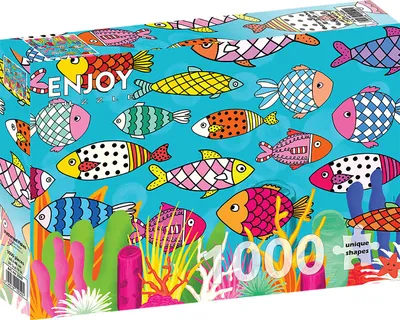 Obrázok produktu pre Puzzle 1000 dielov Enjoy – Vzorované ryby