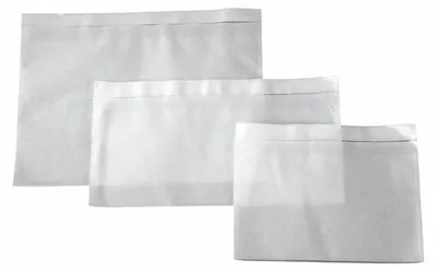 Produktbild von 250x DOCUFIX Dokumententaschen *transparent ohne Druck* C5 240x165+20mm