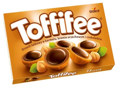 Produktbild von TOFFIFEE Haselnuss-Karamell-Pralinen mit Haselnusscreme und Schokolade, 125 g, 15 Stück
