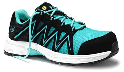 Produktbild von Sicherheitshalbschuh jo_SPEEDY black-aqua Low ESD S1P, Gr. 42 Jori 12131
