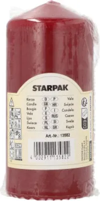 Produktbild von Papstar Stumpenkerzen Ø 60 mm 130 mm bordeaux, 10 x 1 Stück