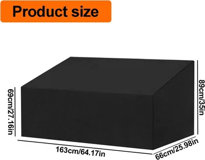 Produktbild von Pallet Abdeckung wasserdicht, langlebig, 163x66x89/69 cm, für Gartenmöbel