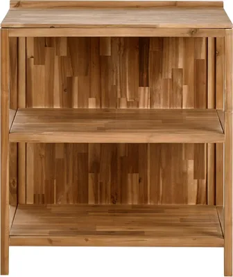 Obrázek produktu pro BELIANI Venkovní kuchyňský ostrůvek hnědý akáciové dřevo 2 police 50 x 80 x 90 cm zahradní letní kuchyně