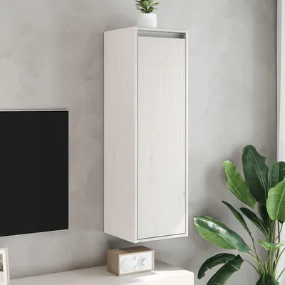 Obrázok produktu pre vidaXL Nástenná skrinka biela 30x30x100 cm z masívneho borovicového dreva