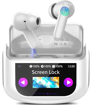 Productafbeelding van KI-vertaler, oortjes 3-in-1: real-time spraakvertaler oortjes, 164 talen, met ANC-microfoon en app. Bluetooth-oortjes met vertaler, 7 modi, 48 uur batterijduur