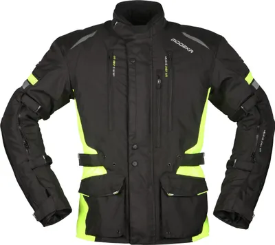Productafbeelding van Modeka - Striker 2 textieljas, maat 5XL, zwart/geel