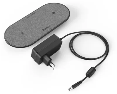 Immagine prodotto di Hama QI-FC10 DUO Caricatore senza fili 10W, nero, 2 dispositivi