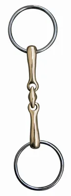 Produktbild von Doppelt gebr. Gebiss 18 mm, Argentan, Edelstahl., Groesse:70 mm / 155 weite