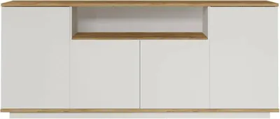 Immagine prodotto di Dmora Credenza Aziz 44.5x180x75h cm Bianco, Apertura Battente 6 Vani
