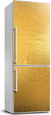 Produktbild von Tulup Kühlschrankdekoration - 70x190 cm - Aufkleber auf dem Kühlschrank - Goldfolie Hintergrund