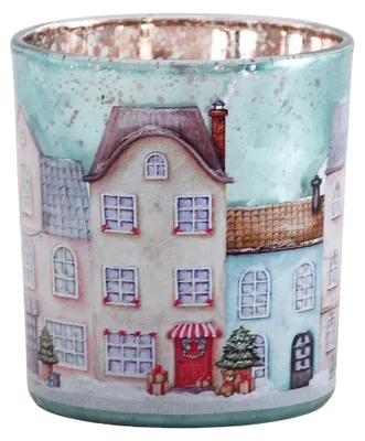 Produktbild von Clayre & Eef Teelichthalter Ø 7x8 cm Blau Glas