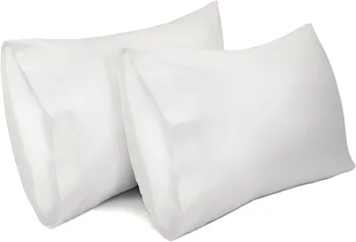 Immagine prodotto di 2 federe, 100% cotone, traspiranti, per cuscini da 40 x 60 cm, colore bianco