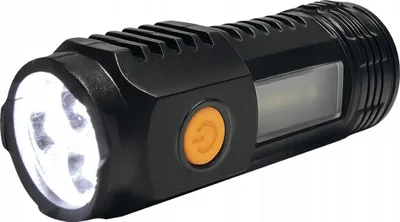 Zdjęcie produktu dla Kompaktowa latarka LED USB-C z 5 trybami, baterią 400 mAh, przenośna, wytrzymała, sygnał SOS