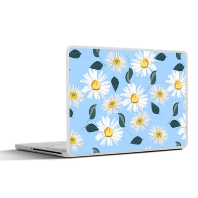 Obrázok produktu pre Nálepka na notebook - 15 palcov - Sedmokrásky - modrá - vzor