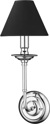 Immagine prodotto di Applique Glamour cromata nera 1xE14x40W in metallo, dimensioni: 45x17x20 cm, IP20, Light Prestige