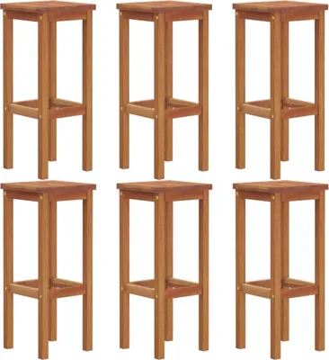 Produktbild von vidaXL Barhocker 6 Stk. Massivholz Akazie