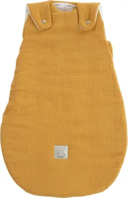 Produktbild von Träumeland Außenschlafsack LIEBMICH Baumwollmusselin senfgelb Größe 50/56