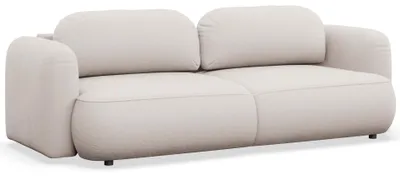 Produktbild von Selsey Tvoya – 3-Sitzer Schlafsofa mit Chenille-Bezug, Hellbeige