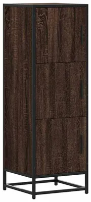 Obrázek produktu pro Vysoká komoda Braun, Imitace dubu, rozměry 35,5 x 35 x 106,5 cm