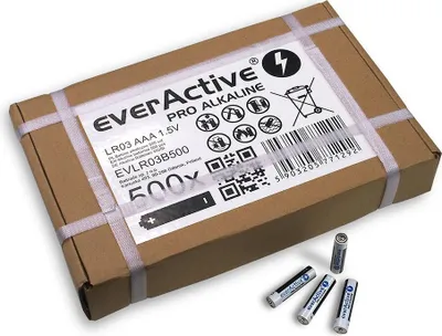 Imagen del producto de Paquete de 500 pilas AAA / LR03, 1,5 voltios - Everactive
