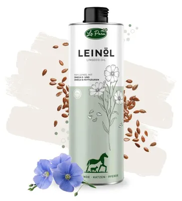 Produktbild von LaPura Leinöl für Hunde, Katzen und Pferde 1.000 ml