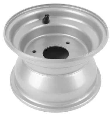 Image de Jante de 7 pouces pour quad, en alliage d'aluminium, 3 trous de fixation, 16 x 8,00-7, pour kart, quad ou moto tout-terrain, couleur argent
