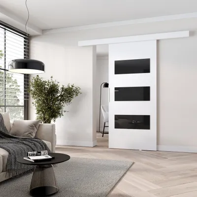 Produktbild von Schiebetür an der Wand BARRET 5 - 86 cm, weiß