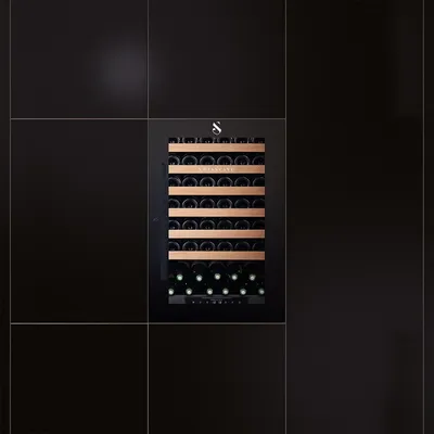 Produktbild von Swisscave Weinkühlschrank WLI-160 F,1-Zonen Weinkühlschrank für Kücheneinbau, 45 Flaschen, 88cm (H)