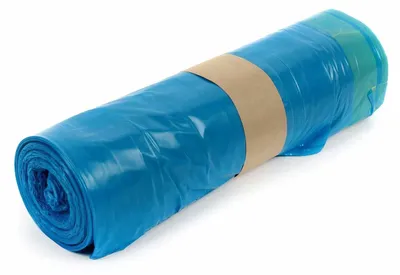 Produktbild von 100x Müllsäcke Zugbandsäcke Kehrichtsäcke 110 Liter Typ 60+ blau