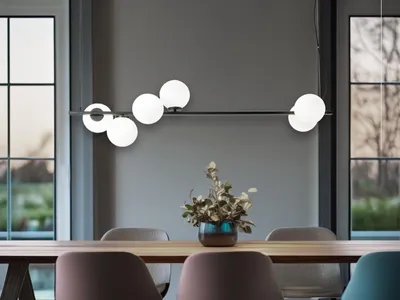 Produktbild von Pendelleuchte Enoire Schwarz-Weiß Breite 120cm