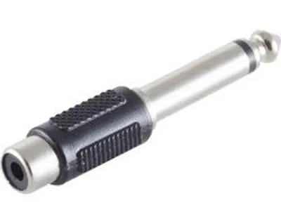 Produktbild von Adapter, Klinkenstecker Mono 6,3mm/Cinchkupplung