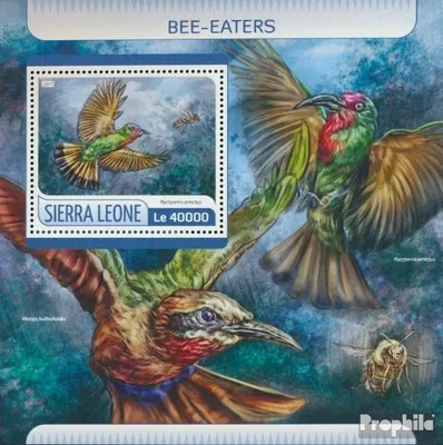 Produktbild von Briefmarken Sierra Leone 2017 Mi Block 1241 (kompl. Ausg.) postfrisch Bienenfresser